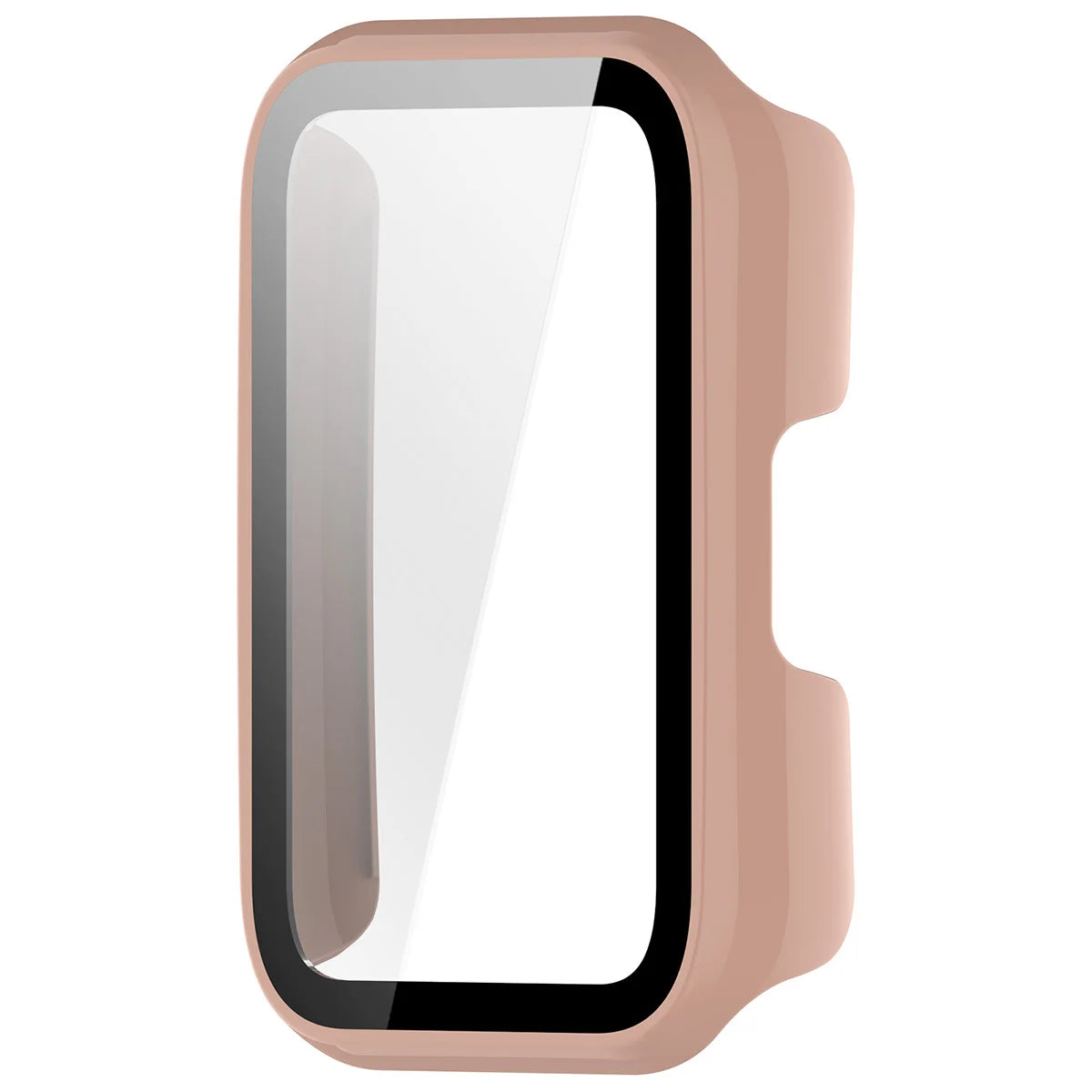 Schutzhülle mit Glas für Huawei Band 11, Bizon Case Watch Adamo, Rosa