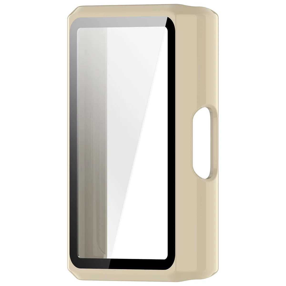 Schutzhülle mit Glas für Huawei Band 11 Pro, Bizon Case Watch Adamo, Beige