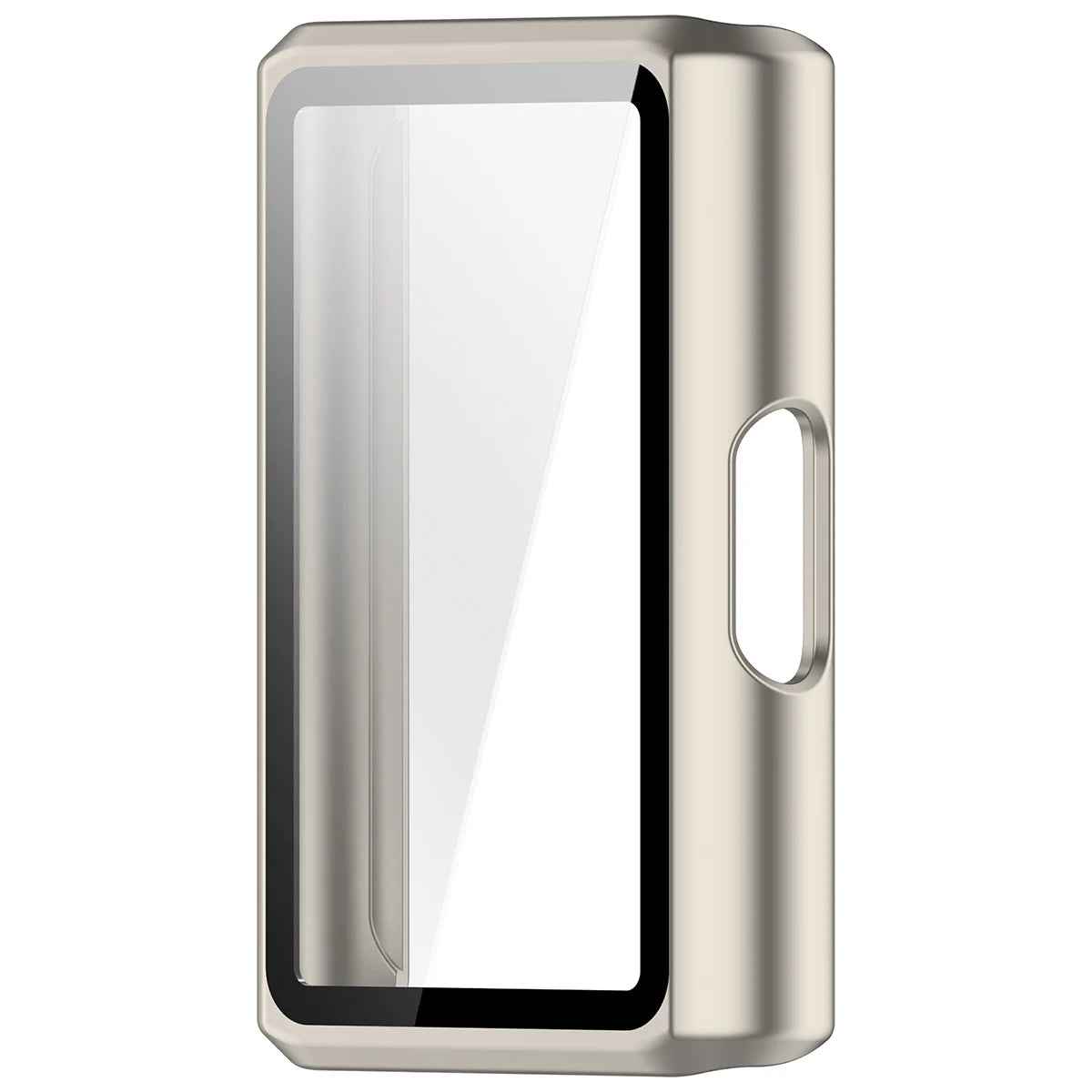 Schutzhülle mit Glas für Huawei Band 11 Pro, Bizon Case Watch Adamo, Champagner