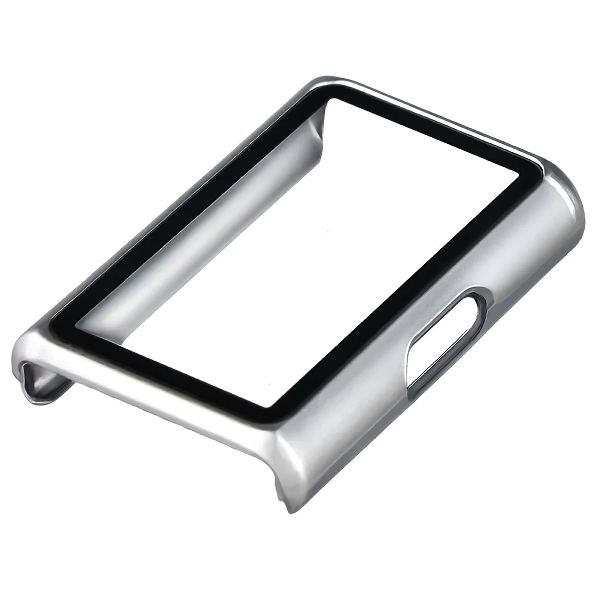 Schutzhülle mit Glas für Huawei Band 11 Pro, Bizon Case Watch Adamo, satiniertes Silbern