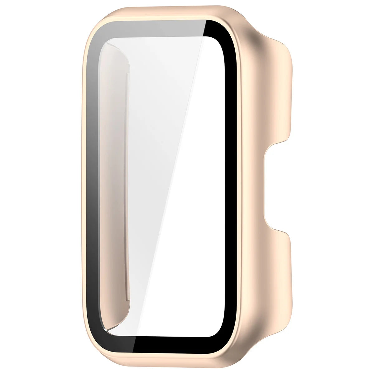 Schutzhülle mit Glas für Huawei Band 11, Bizon Case Watch Adamo, satiniertes Rosa