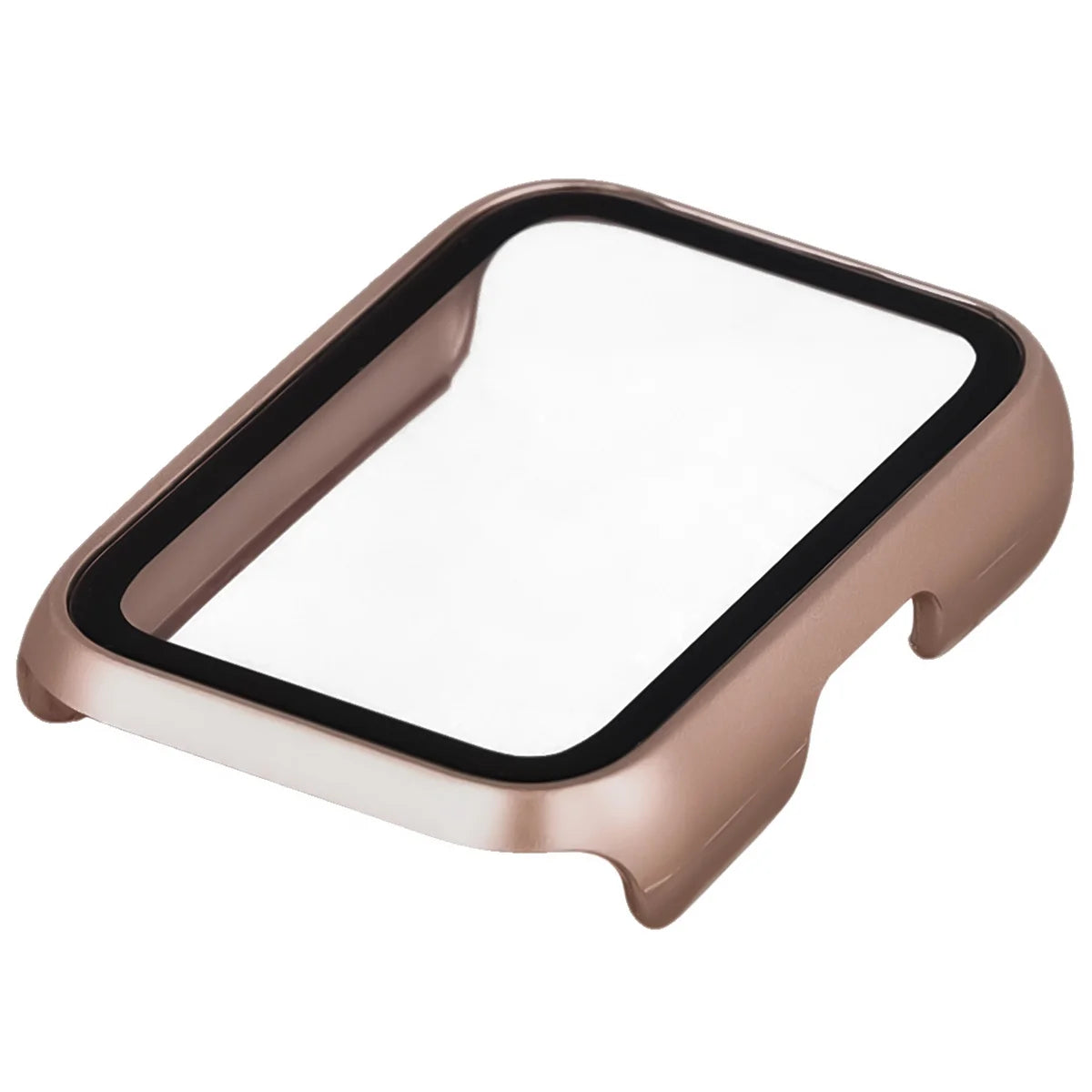 Schutzhülle mit Glas für Huawei Band 11, Bizon Case Watch Adamo, satiniertes Rosa