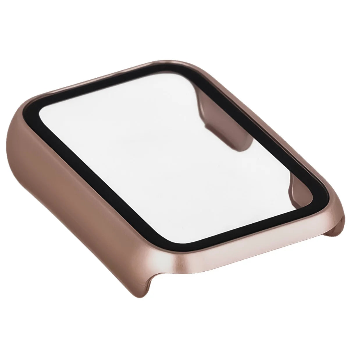 Schutzhülle mit Glas für Huawei Band 11, Bizon Case Watch Adamo, satiniertes Rosa