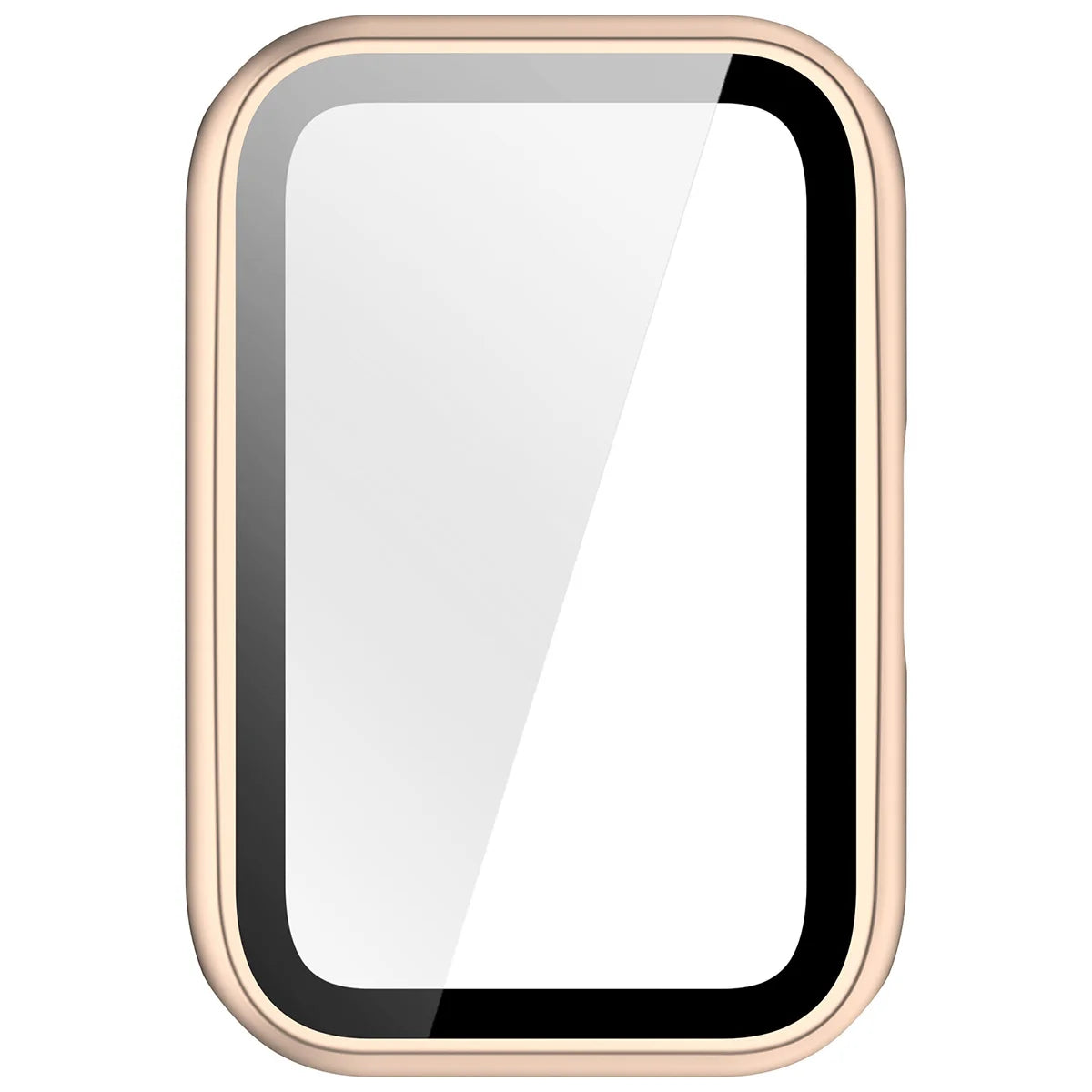 Schutzhülle mit Glas für Huawei Band 11, Bizon Case Watch Adamo, satiniertes Rosa