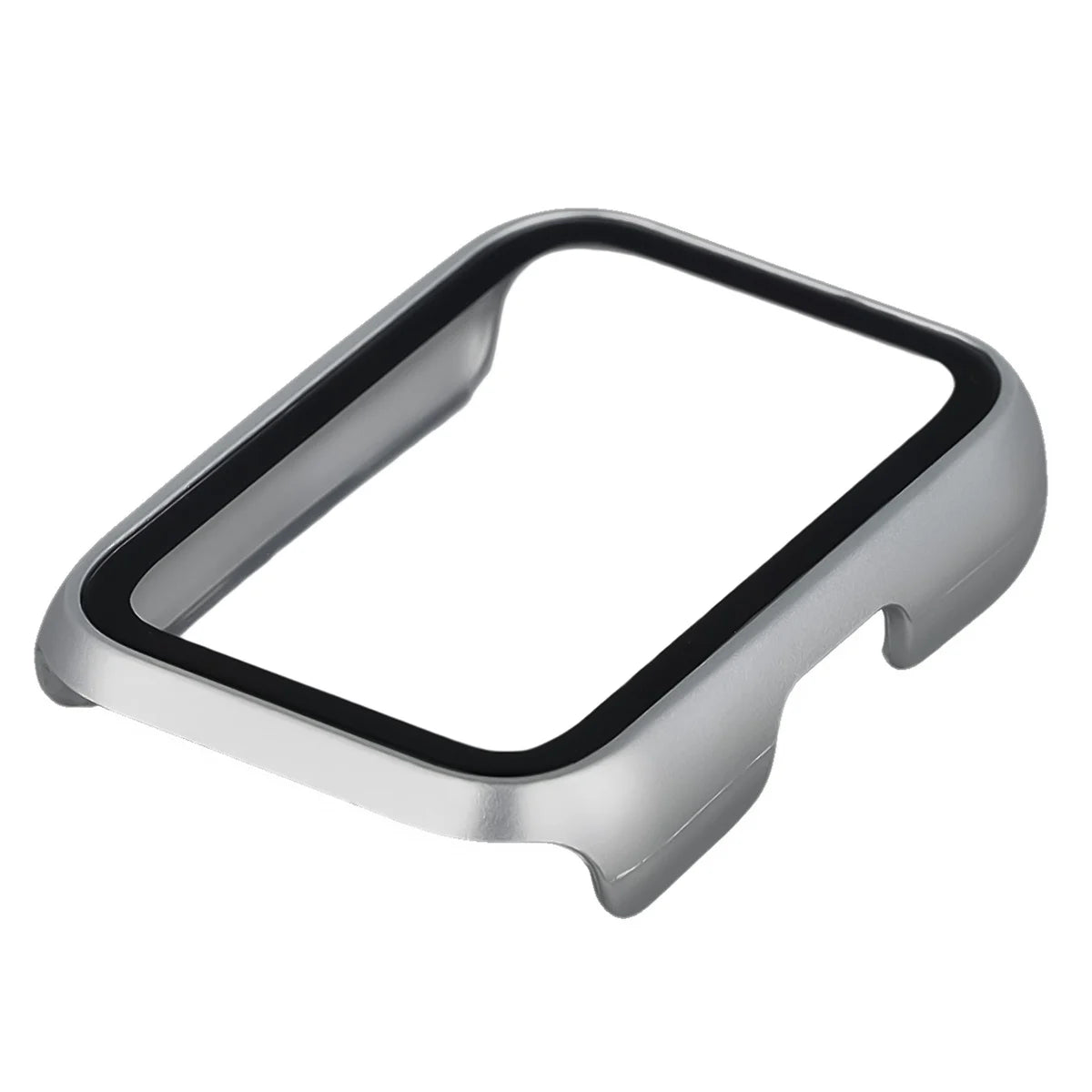 Schutzhülle mit Glas für Huawei Band 11, Bizon Case Watch Adamo, satiniertes Silbern