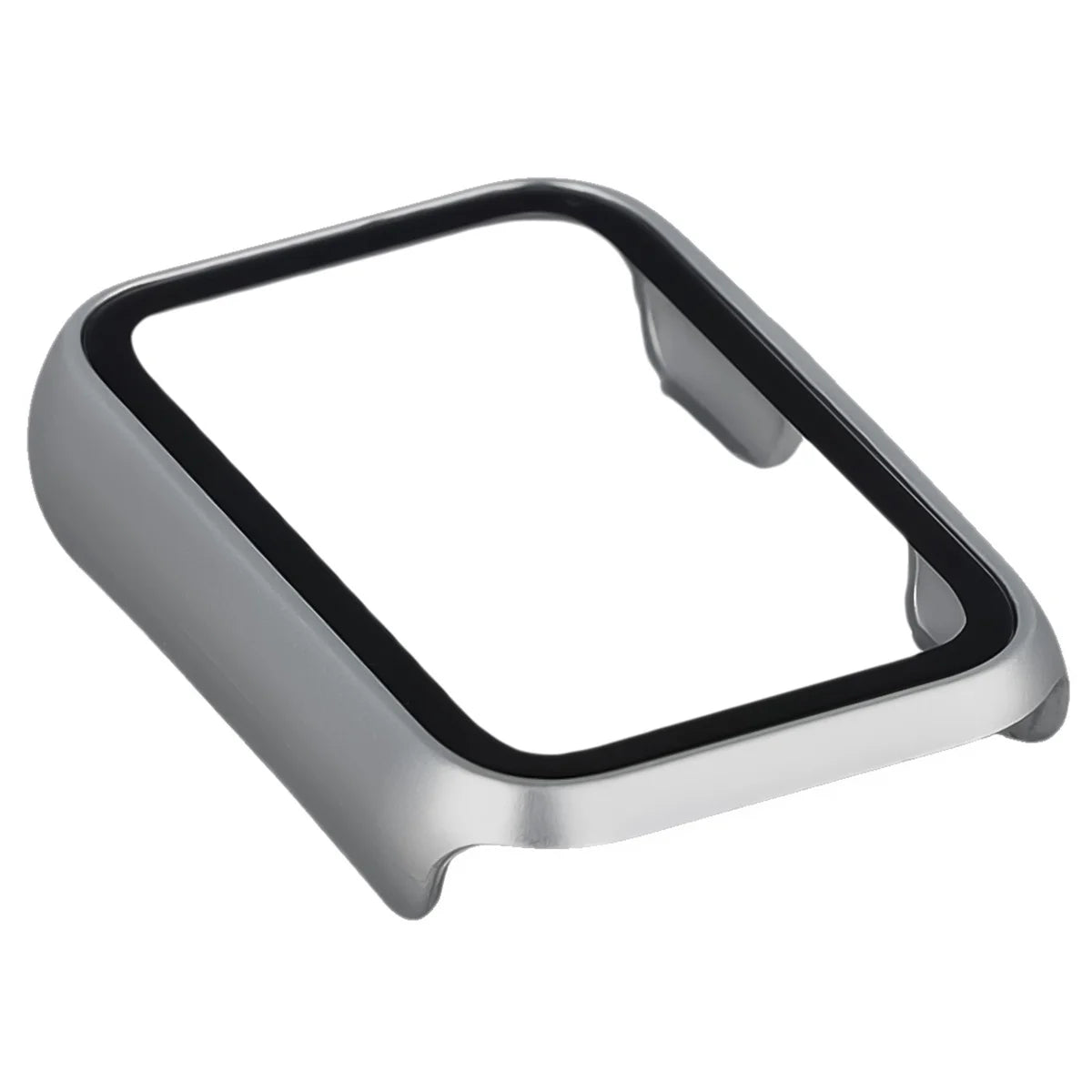 Schutzhülle mit Glas für Huawei Band 11, Bizon Case Watch Adamo, satiniertes Silbern