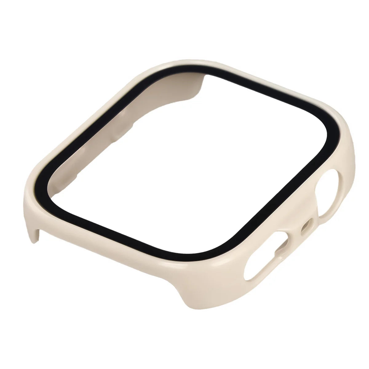 Schutzhülle mit Glas für Huawei Watch Fit 5 Pro, Bizon Case Watch Adamo, Beige