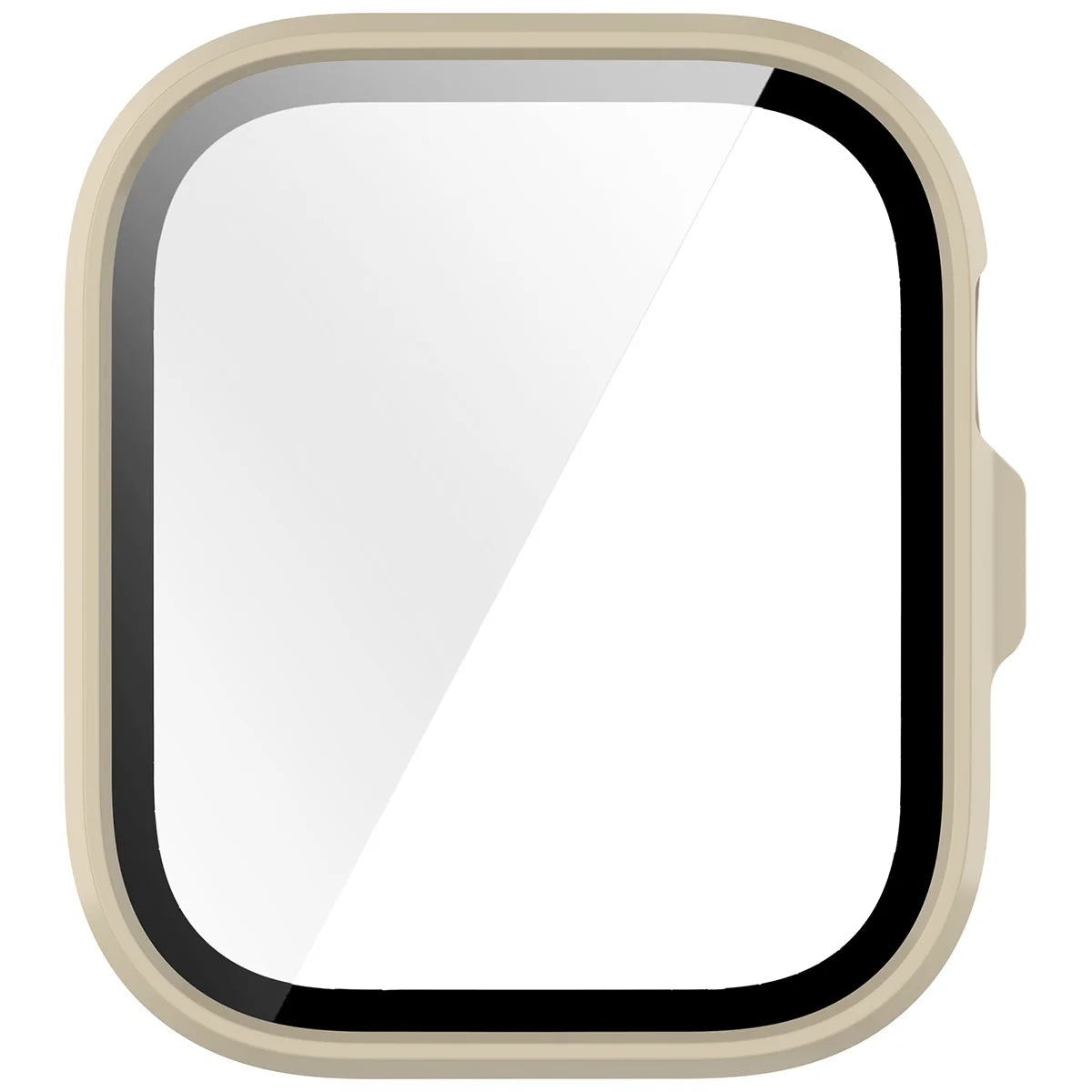 Schutzhülle mit Glas für Huawei Watch Fit 5 Pro, Bizon Case Watch Adamo, Beige