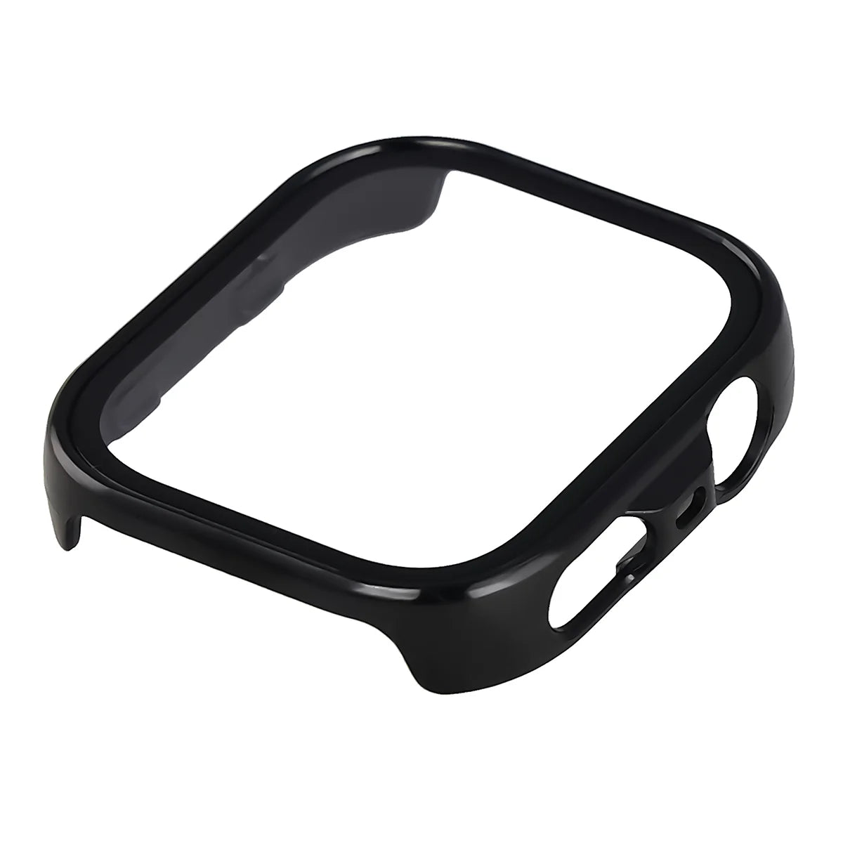 Schutzhülle mit Glas für Huawei Watch Fit 5 Pro, Bizon Case Watch Adamo, Schwarz (6/8)