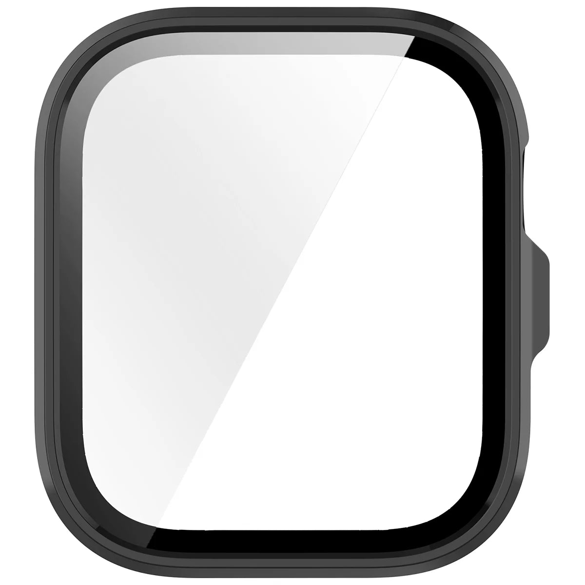 Schutzhülle mit Glas für Huawei Watch Fit 5 Pro, Bizon Case Watch Adamo, Schwarz (8/8)