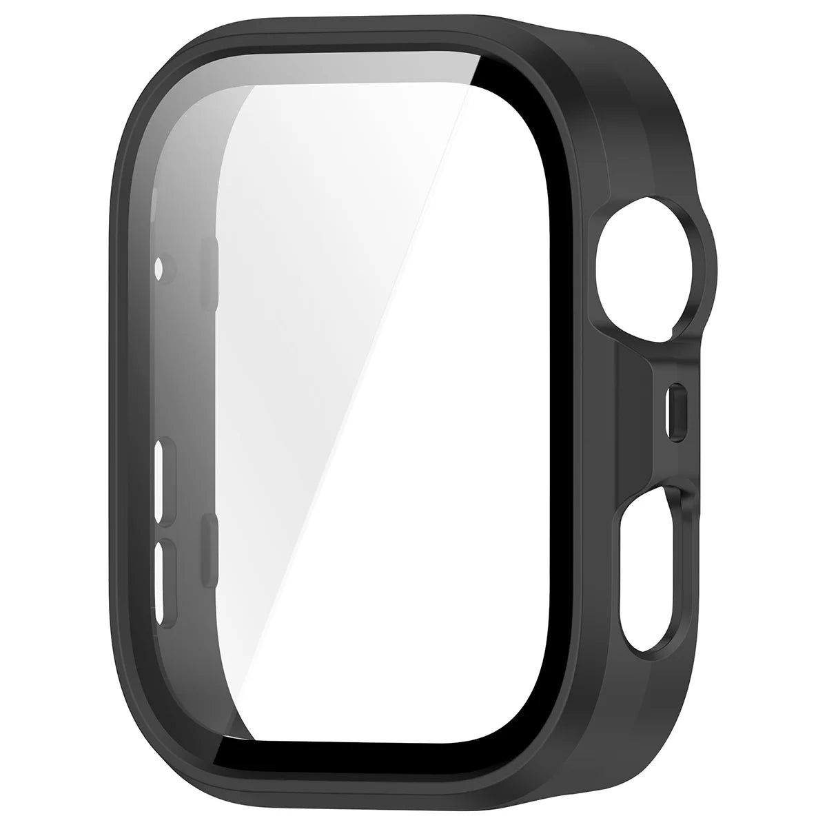 Schutzhülle mit Glas für Huawei Watch Fit 5 Pro, Bizon Case Watch Adamo, mattes Schwarz