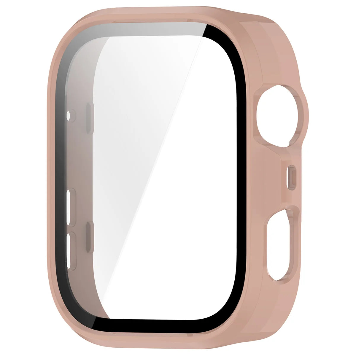 Schutzhülle mit Glas für Huawei Watch Fit 5 Pro, Bizon Case Watch Adamo, Rosa