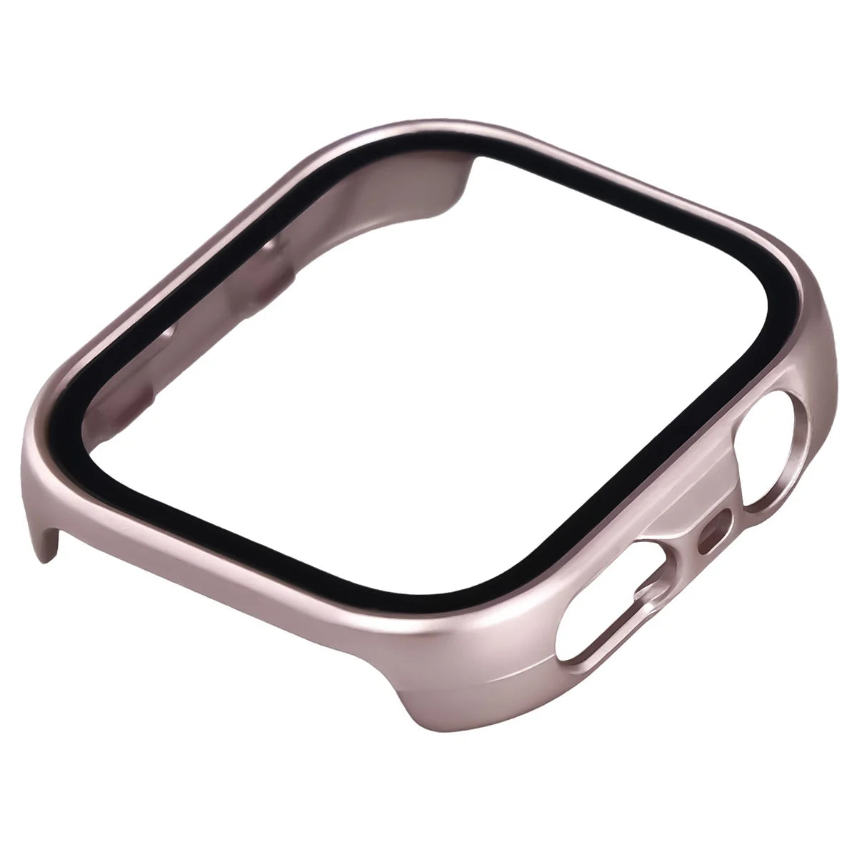 Schutzhülle mit Glas für Huawei Watch Fit 5 Pro, Bizon Case Watch Adamo, satiniertes Rosa