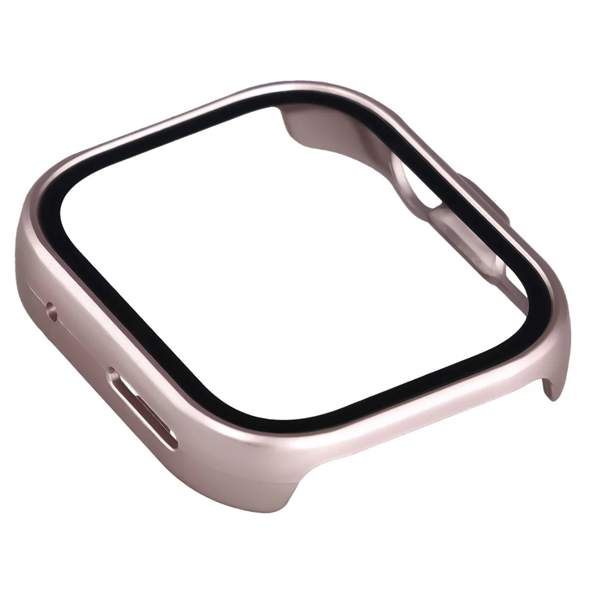Schutzhülle mit Glas für Huawei Watch Fit 5 Pro, Bizon Case Watch Adamo, satiniertes Rosa