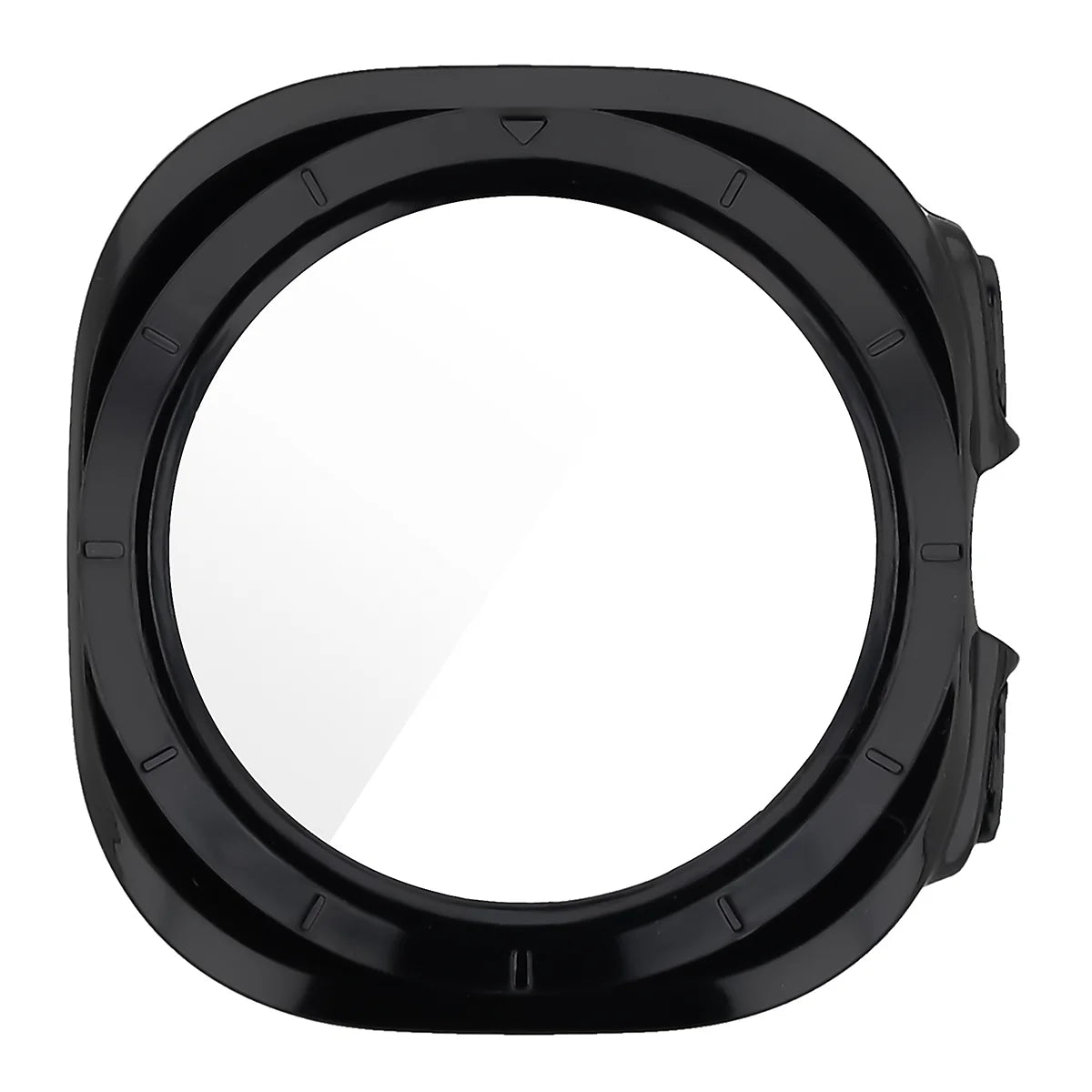 Schutzhülle mit Glas für Galaxy Watch Ultra 2 47mm (2026), Bizon Case Watch Adamo, Schwarz (8/8)