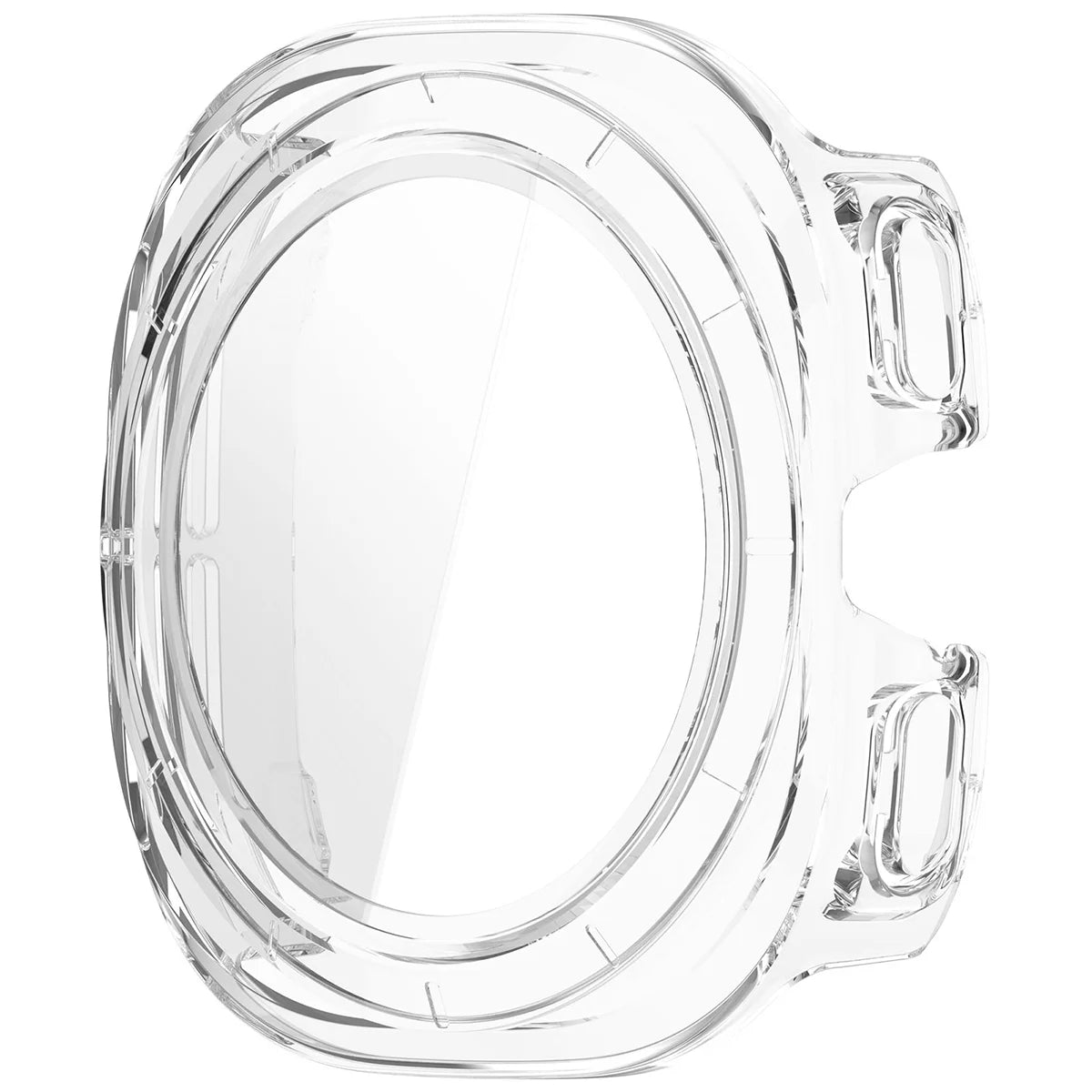 Schutzhülle mit Glas für Galaxy Watch Ultra 2 47mm (2026), Bizon Case Watch Adamo, Transparent (3/8)