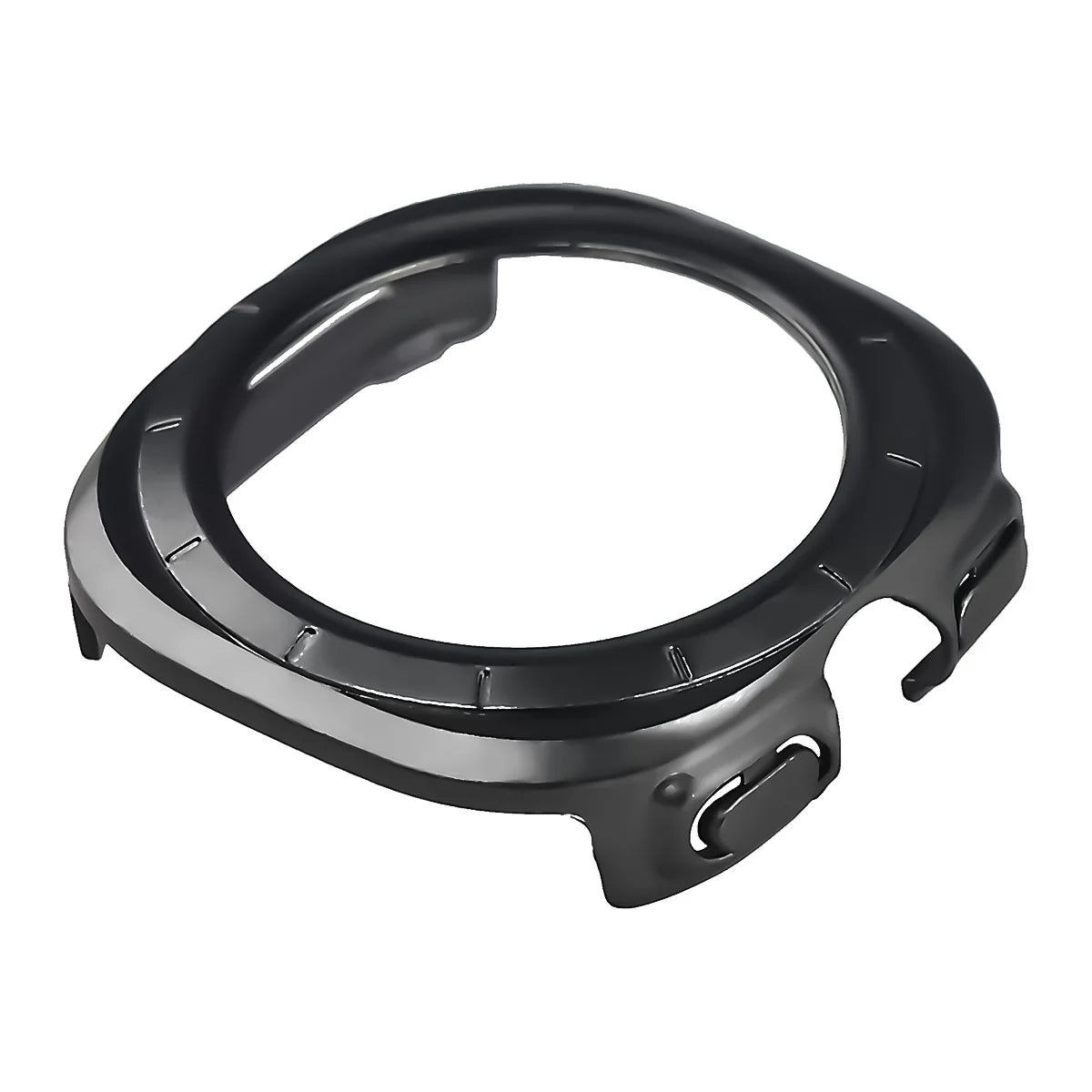 Schutzhülle mit Glas für Galaxy Watch Ultra 2 47mm (2026), Bizon Case Watch Adamo, mattes Grau (6/8)