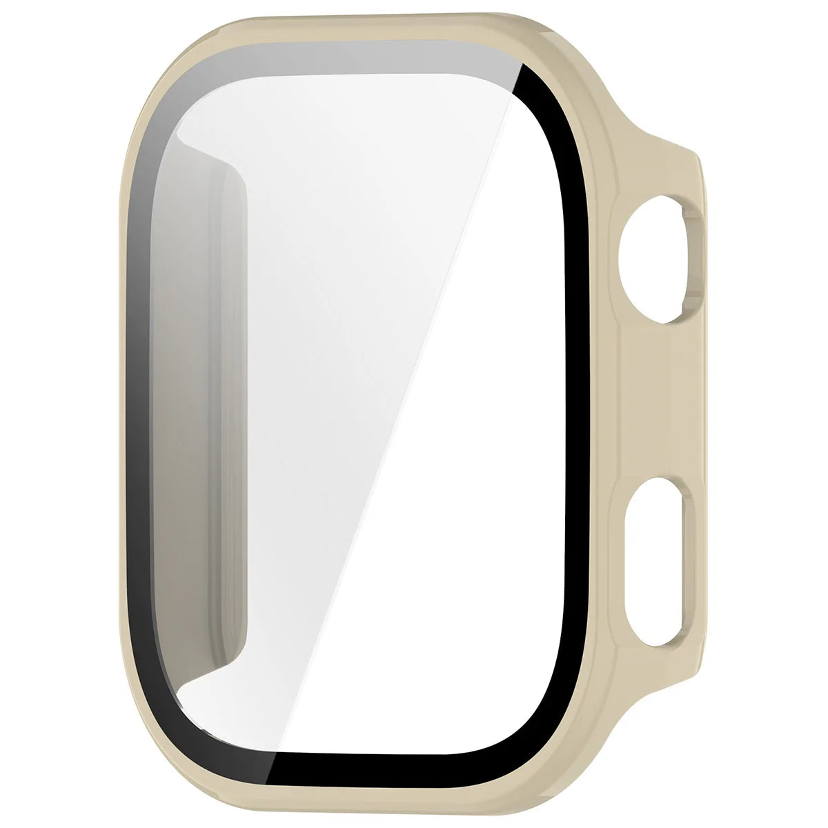 Schutzhülle mit Glas für Xiaomi Redmi Watch 6, Bizon Case Watch Adamo, Beige