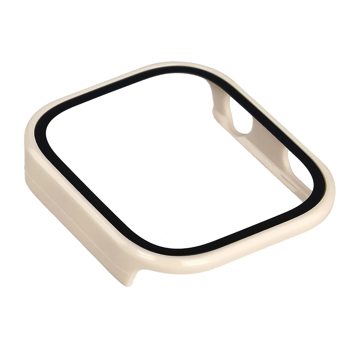 Schutzhülle mit Glas für Xiaomi Redmi Watch 6, Bizon Case Watch Adamo, Beige