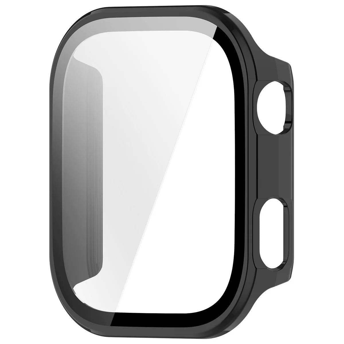 Schutzhülle mit Glas für Xiaomi Redmi Watch 6, Bizon Case Watch Adamo, Schwarz