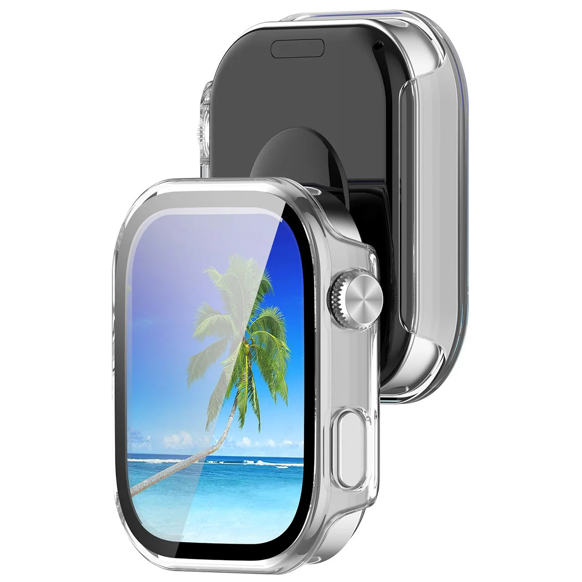 Schutzhülle mit Glas für Xiaomi Redmi Watch 6, Bizon Case Watch Adamo, Transparent