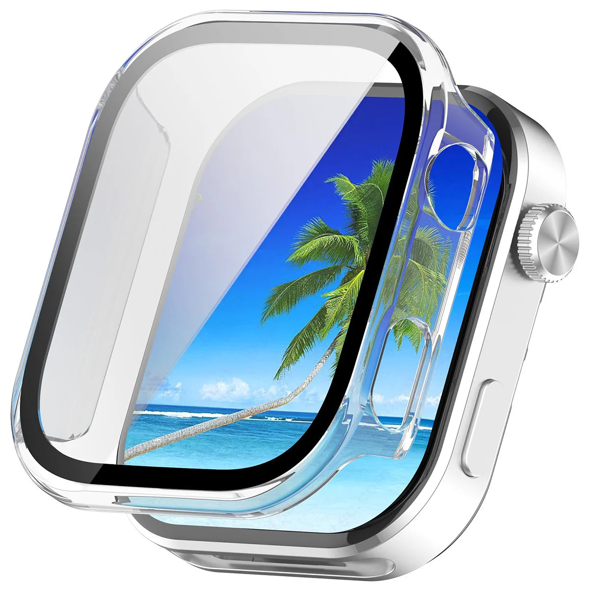 Schutzhülle mit Glas für Xiaomi Redmi Watch 6, Bizon Case Watch Adamo, Transparent