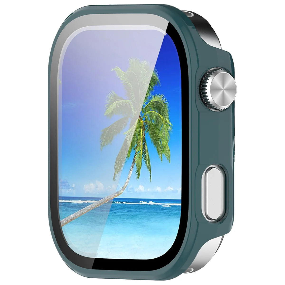 Schutzhülle mit Glas für Xiaomi Redmi Watch 6, Bizon Case Watch Adamo, Grün