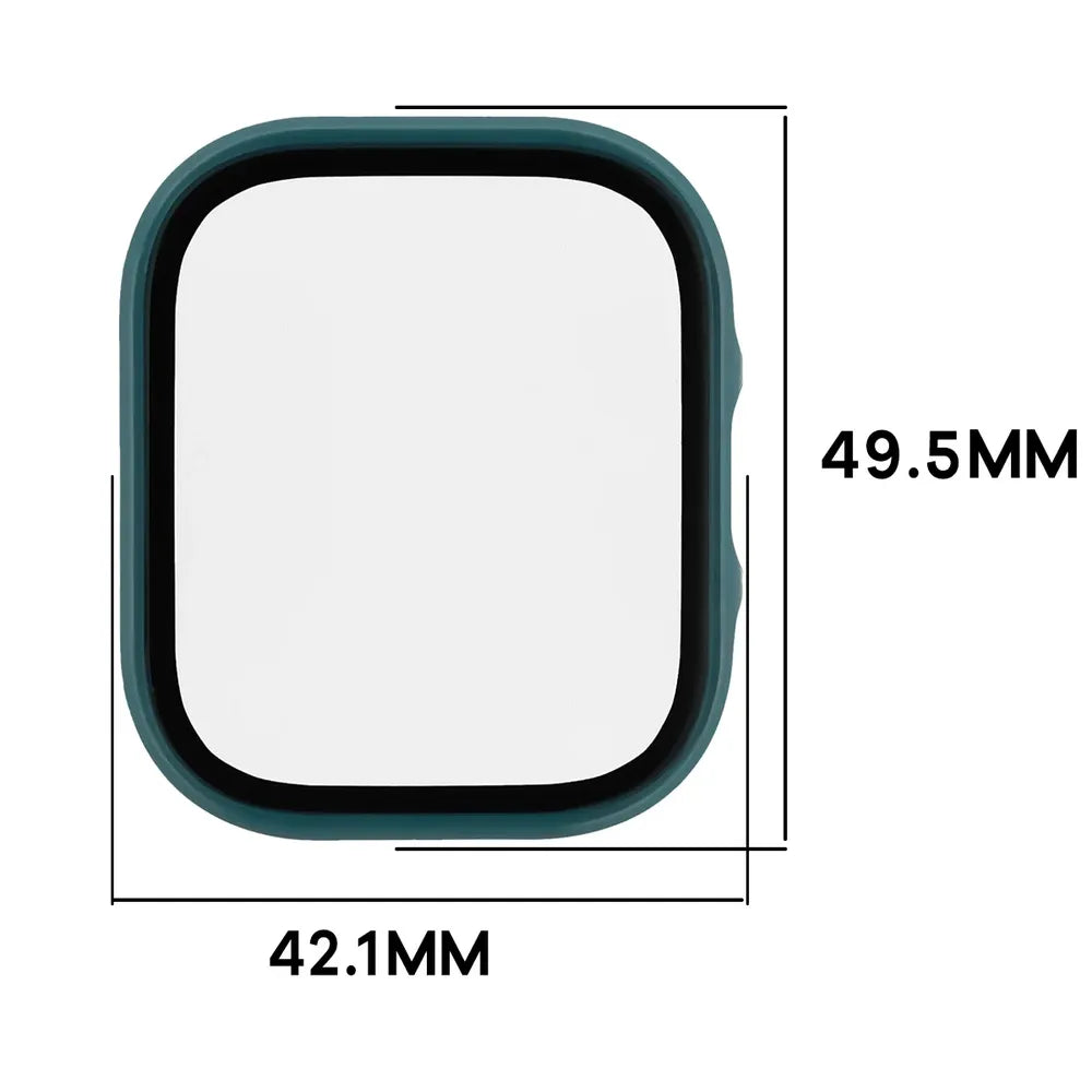 Handyhülle mit Glas für Xiaomi Redmi Watch 6 Lite, Bizon Case Watch Adamo, Grün (2/8)