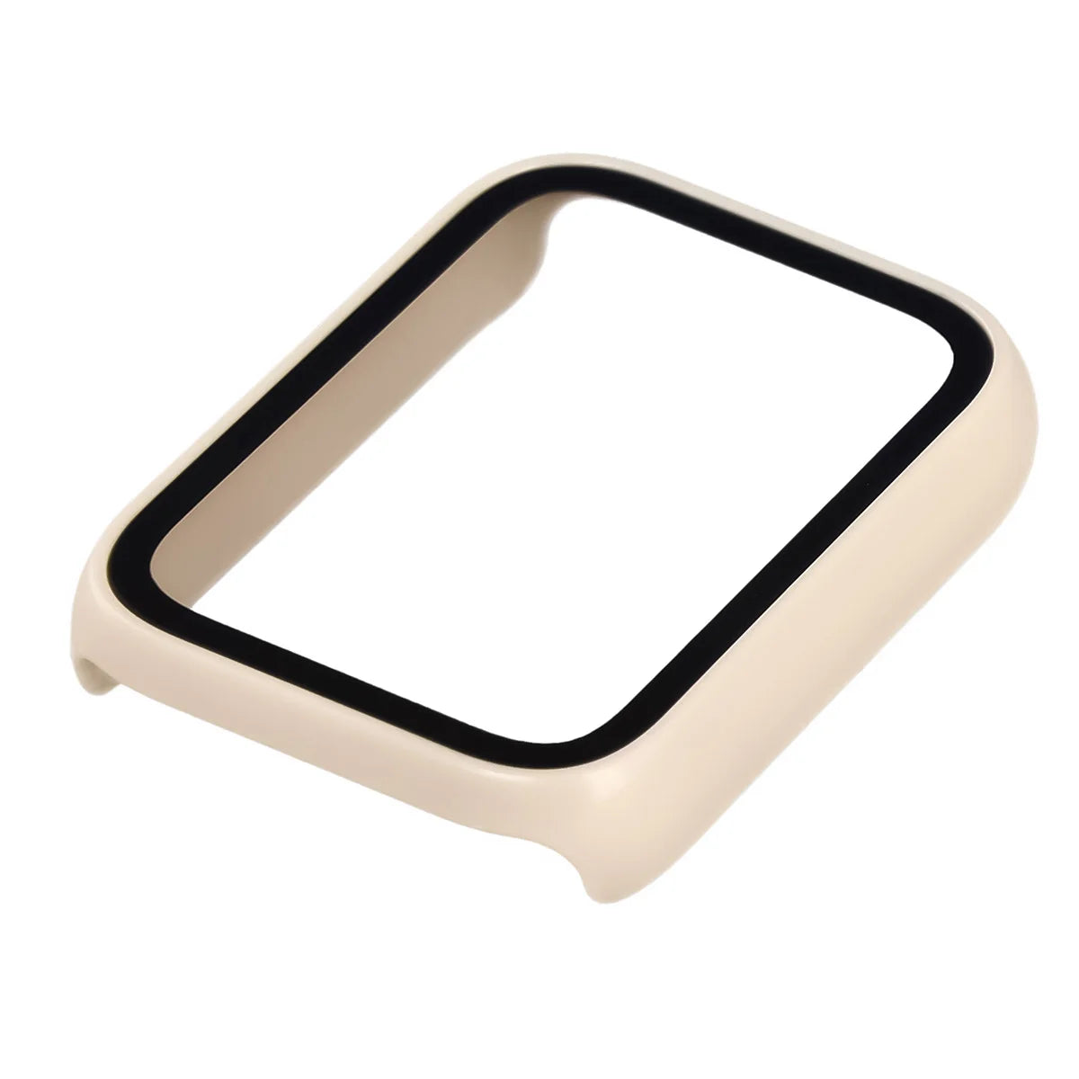 Schutzhülle mit Glas für Xiaomi Smart Band 10 Pro, Bizon Case Watch Adamo, Beige