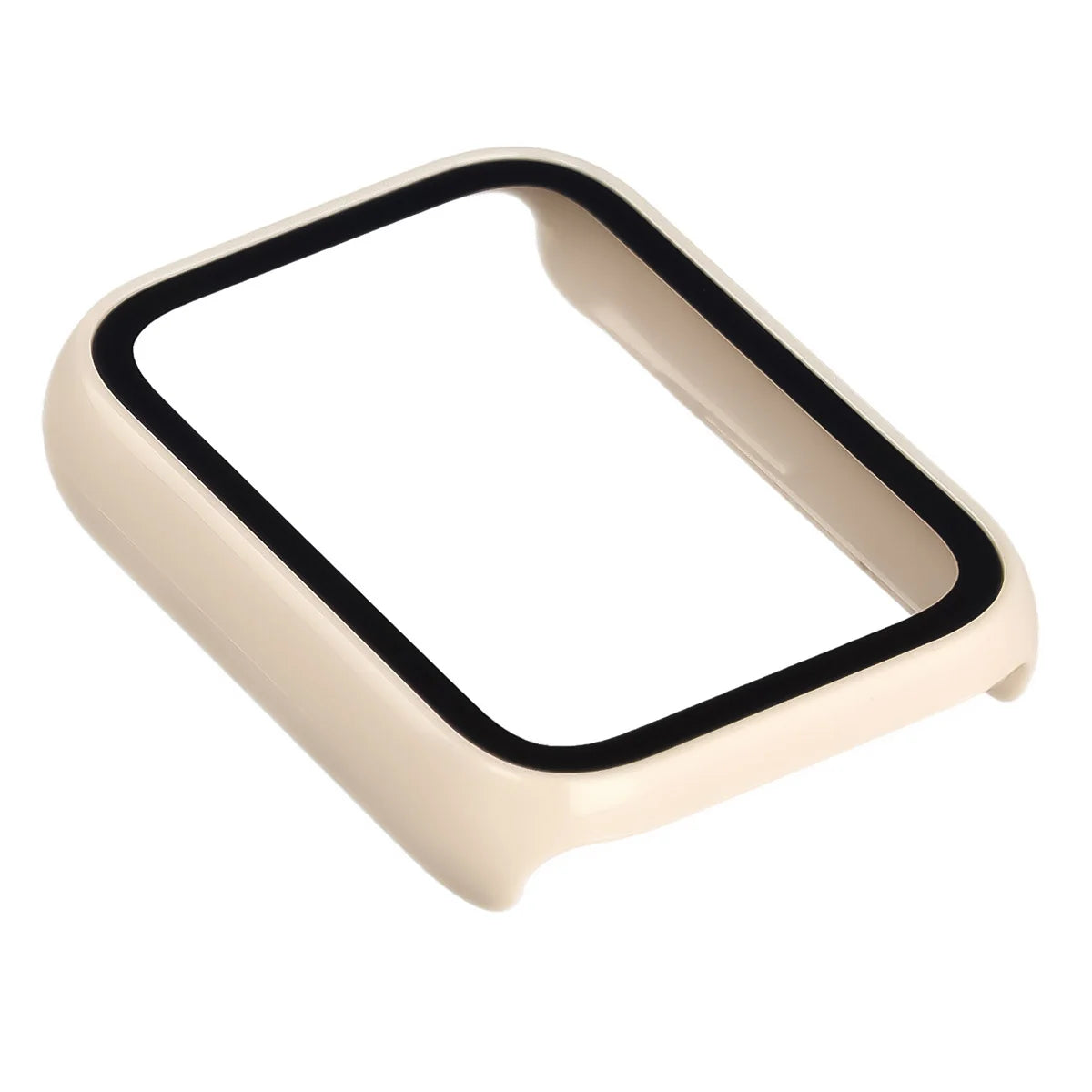 Schutzhülle mit Glas für Xiaomi Smart Band 10 Pro, Bizon Case Watch Adamo, Beige