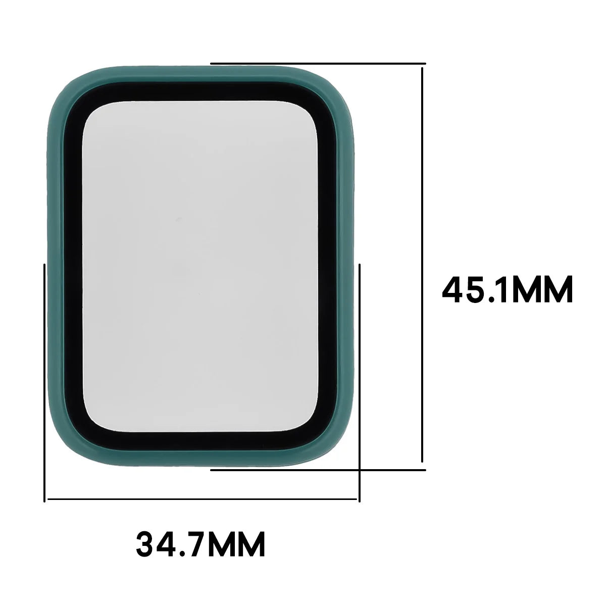Schutzhülle mit Glas für Xiaomi Smart Band 10 Pro, Bizon Case Watch Adamo, Grün