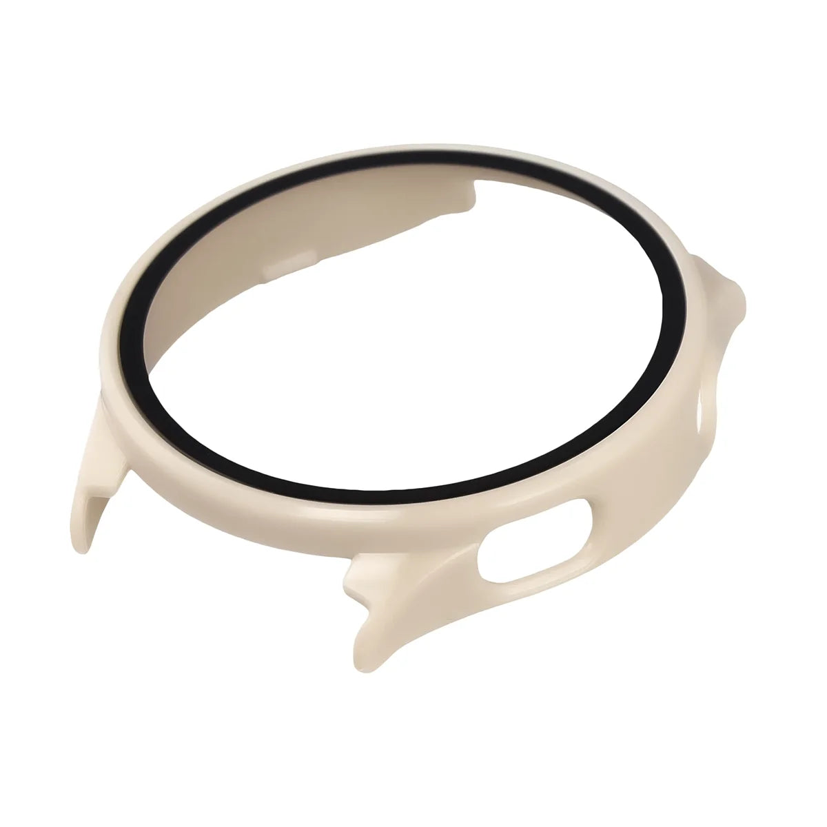 Schutzhülle mit Glas für Xiaomi Watch 5, Bizon Case Watch Adamo, Beige