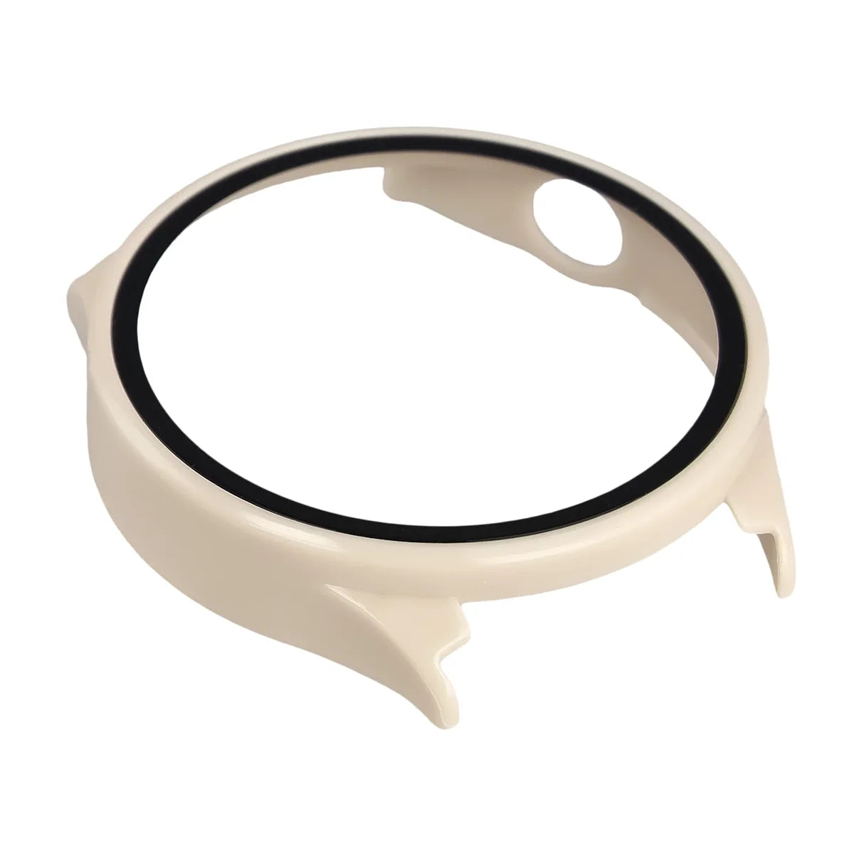 Schutzhülle mit Glas für Xiaomi Watch 5, Bizon Case Watch Adamo, Beige