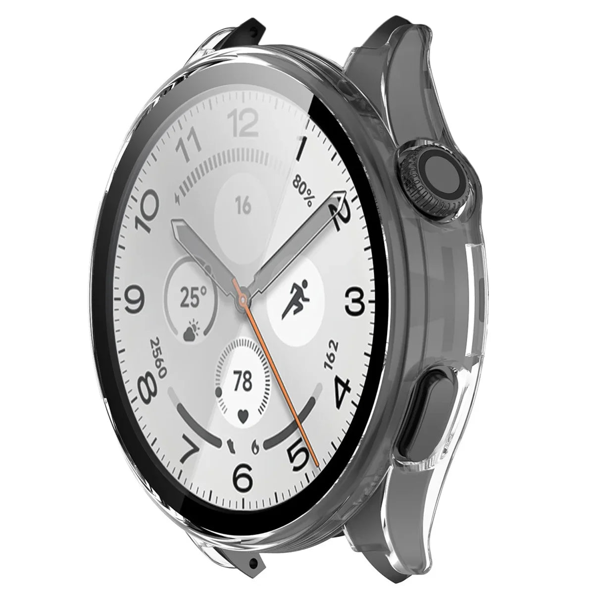 Schutzhülle mit Glas für Xiaomi Watch 5, Bizon Case Watch Adamo, Transparent
