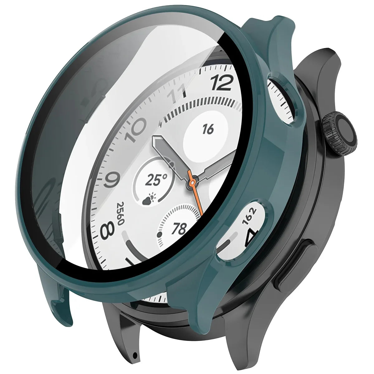 Schutzhülle mit Glas für Xiaomi Watch 5, Bizon Case Watch Adamo, Grün