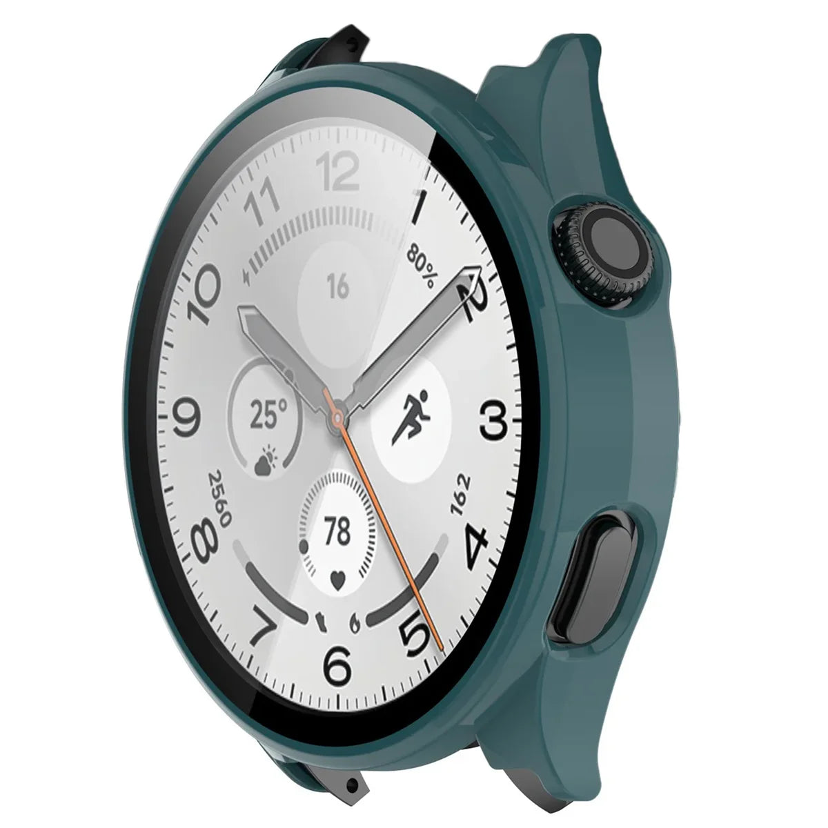 Schutzhülle mit Glas für Xiaomi Watch 5, Bizon Case Watch Adamo, Grün