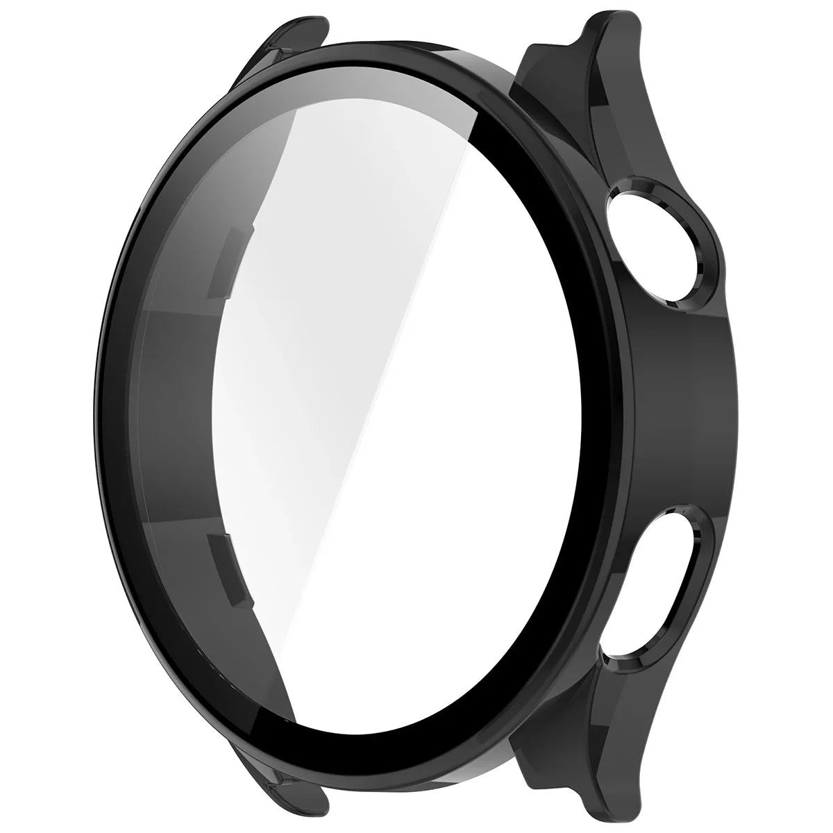 Schutzhülle mit Glas für Xiaomi Watch 5, Bizon Case Watch Adamo, mattes Schwarz