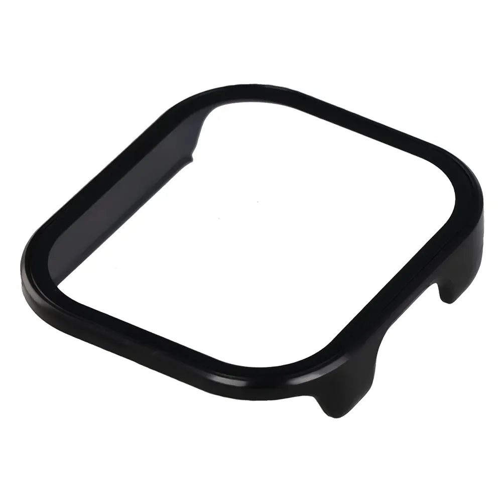 Schutzhülle mit Glas für Xiaomi Redmi Watch 6 Active, Bizon Case Watch Adamo, Schwarz (6/8)