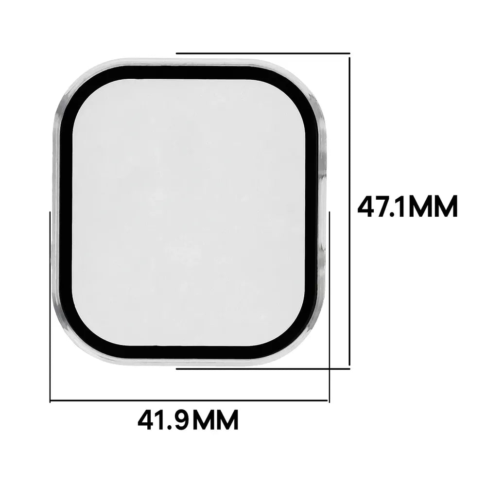 Schutzhülle mit Glas für Xiaomi Redmi Watch 6 Active, Bizon Case Watch Adamo, Transparent (2/8)