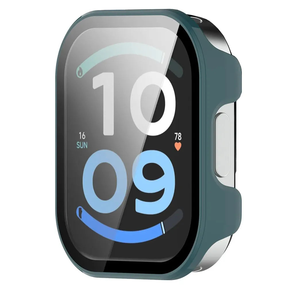 Schutzhülle mit Glas für Xiaomi Redmi Watch 6 Active, Bizon Case Watch Adamo, Grün (5/8)