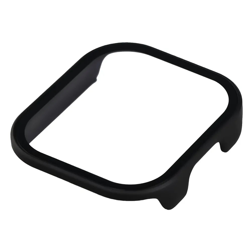 Schutzhülle mit Glas für Xiaomi Redmi Watch 6 Active, Bizon Case Watch Adamo, mattes Schwarz (6/8)