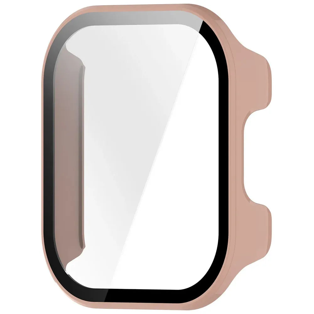 Schutzhülle mit Glas für Xiaomi Redmi Watch 6 Active, Bizon Case Watch Adamo, Rosa (3/8)