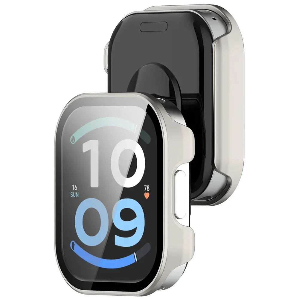 Schutzhülle mit Glas für Xiaomi Redmi Watch 6 Active, Bizon Case Watch Adamo, Satin Champagner (1/8)