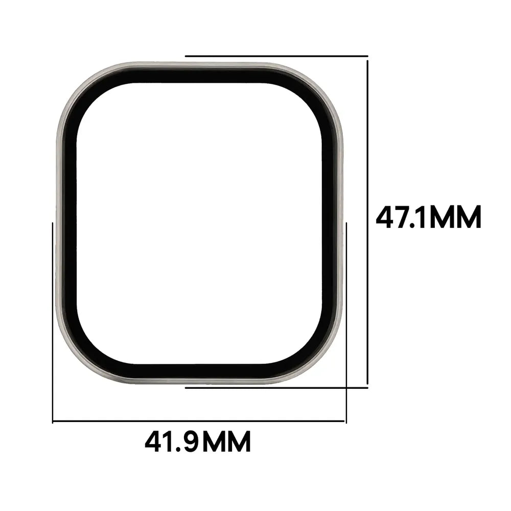 Schutzhülle mit Glas für Xiaomi Redmi Watch 6 Active, Bizon Case Watch Adamo, Satin Champagner (2/8)