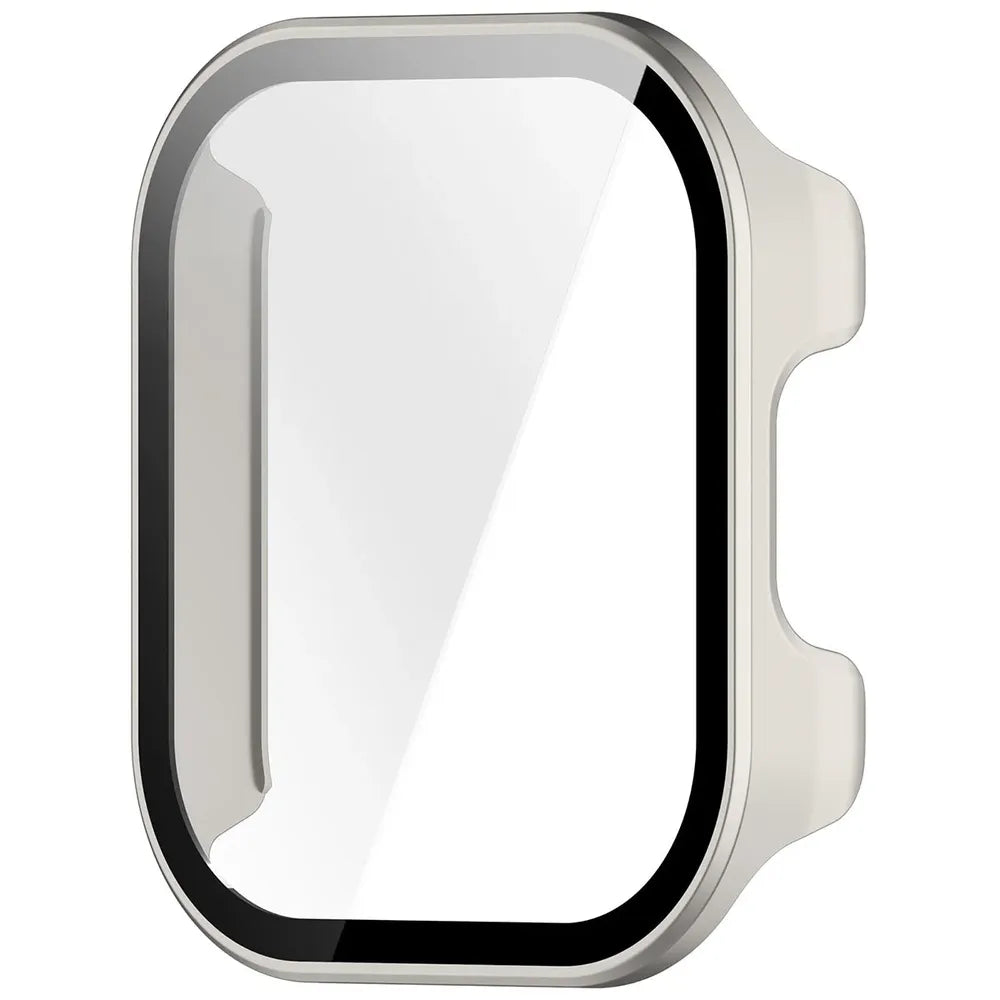 Schutzhülle mit Glas für Xiaomi Redmi Watch 6 Active, Bizon Case Watch Adamo, Satin Champagner (3/8)
