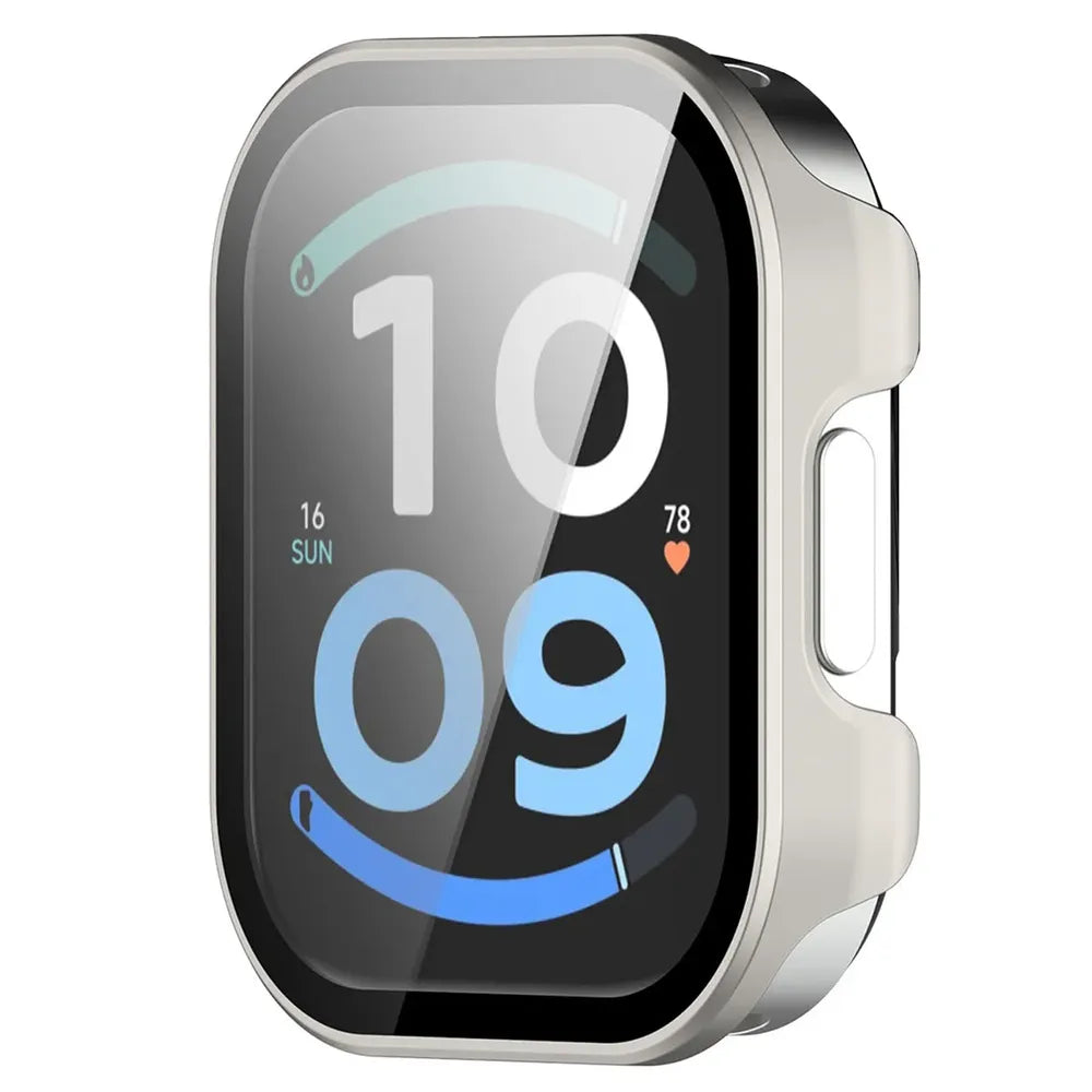 Schutzhülle mit Glas für Xiaomi Redmi Watch 6 Active, Bizon Case Watch Adamo, Satin Champagner (5/8)