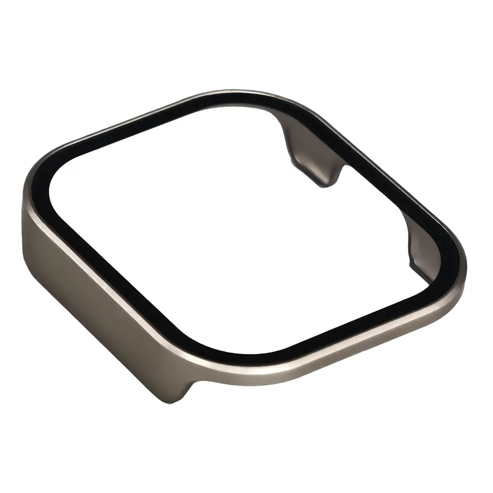 Schutzhülle mit Glas für Xiaomi Redmi Watch 6 Active, Bizon Case Watch Adamo, Satin Champagner (7/8)