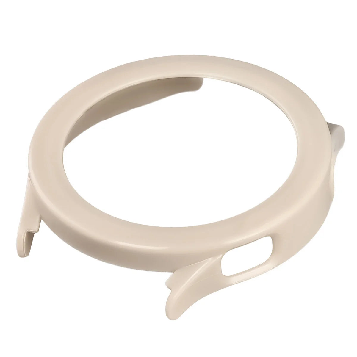 Schutzhülle mit Glas für Xiaomi Watch S5, Bizon Case Watch Adamo, Beige