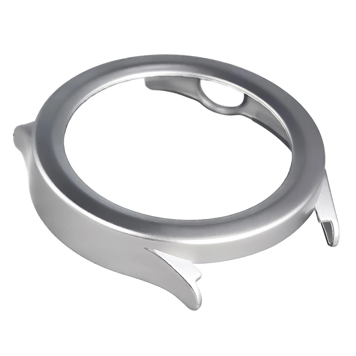 Schutzhülle mit Glas für Xiaomi Watch S5, Bizon Case Watch Adamo, satiniertes Silbern