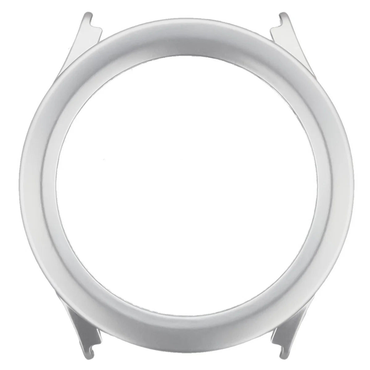 Schutzhülle mit Glas für Xiaomi Watch S5, Bizon Case Watch Adamo, satiniertes Silbern
